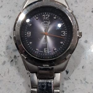 Silver Quartz Chevy watch